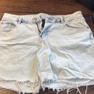 Light Blue Denim Women Jorts